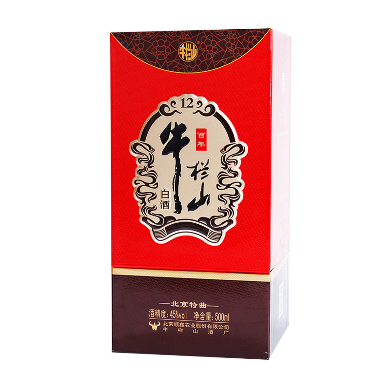 45度牛栏山陈酿北京特曲(12)500ml/瓶