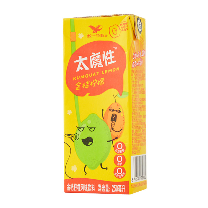 统一太魔金桔柠檬风味饮料果味