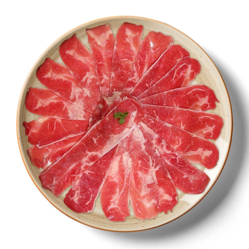 恒都厚切肥牛150g包火锅火锅牛肉新鲜食品肥瘦牛肉卷