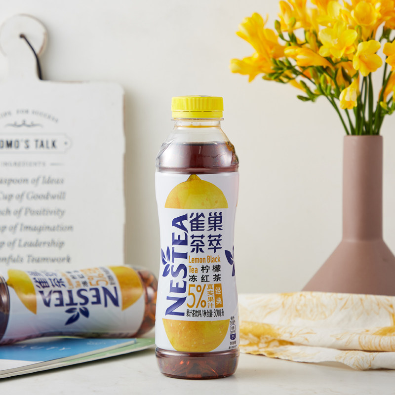 雀巢茶萃柠檬红茶果汁茶饮料500ml茶饮料