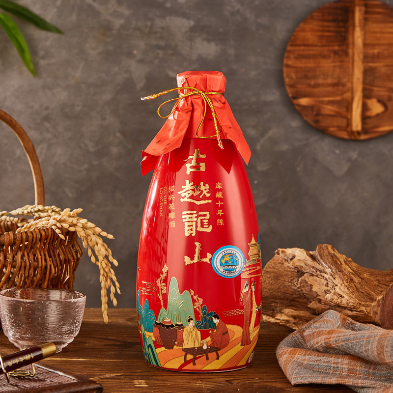 古越龙山库藏十年陈绍兴花雕酒680ml