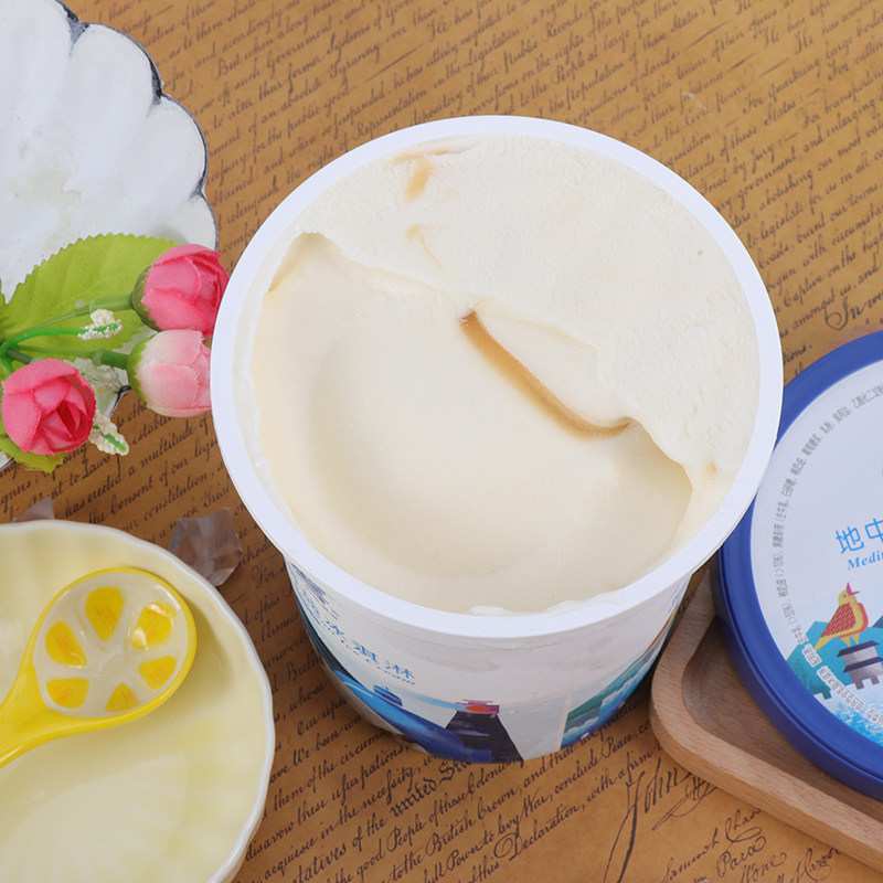 八喜地中海海盐口味冰淇淋550g冰淇淋