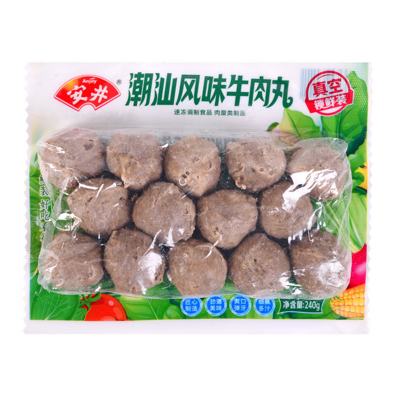安井锁鲜装潮汕风味牛肉丸240g/包