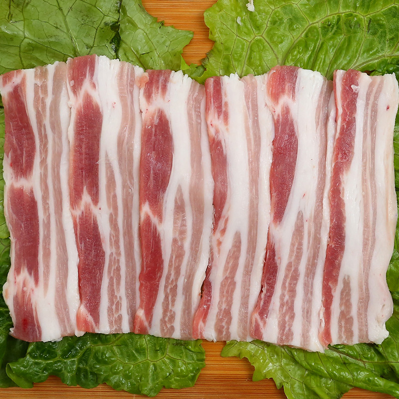 冰鲜精品猪五花肉薄切片300g