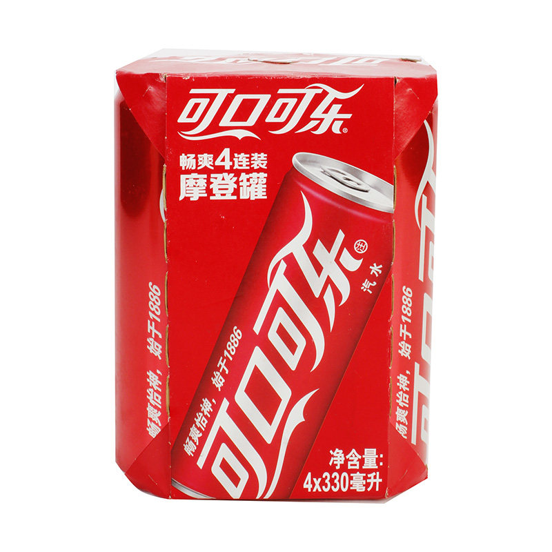 可口可乐四连330ml4罐碳酸饮料