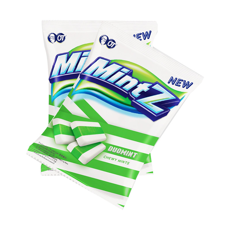 mintz明茨双重薄荷软糖零食凝胶糖果网红传统糖果