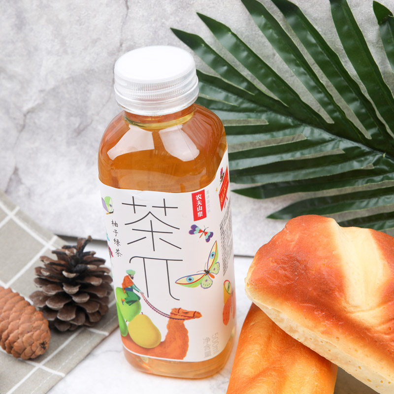 农夫山泉果味茶饮料柚子绿茶500ml茶饮料