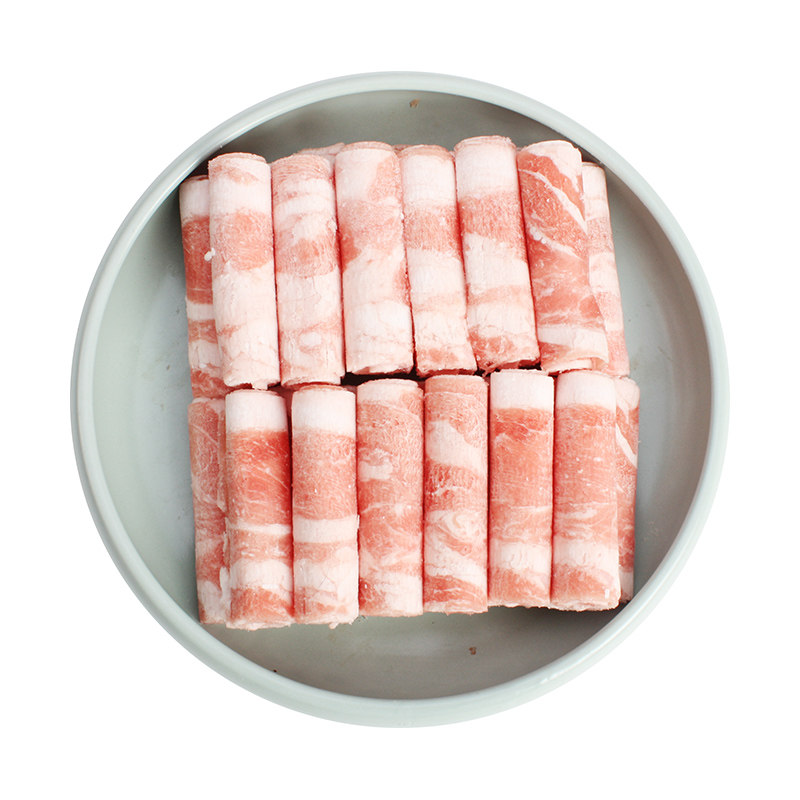 肉卷相间当先精选肥牛1kg新鲜食品肥瘦火锅牛肉卷