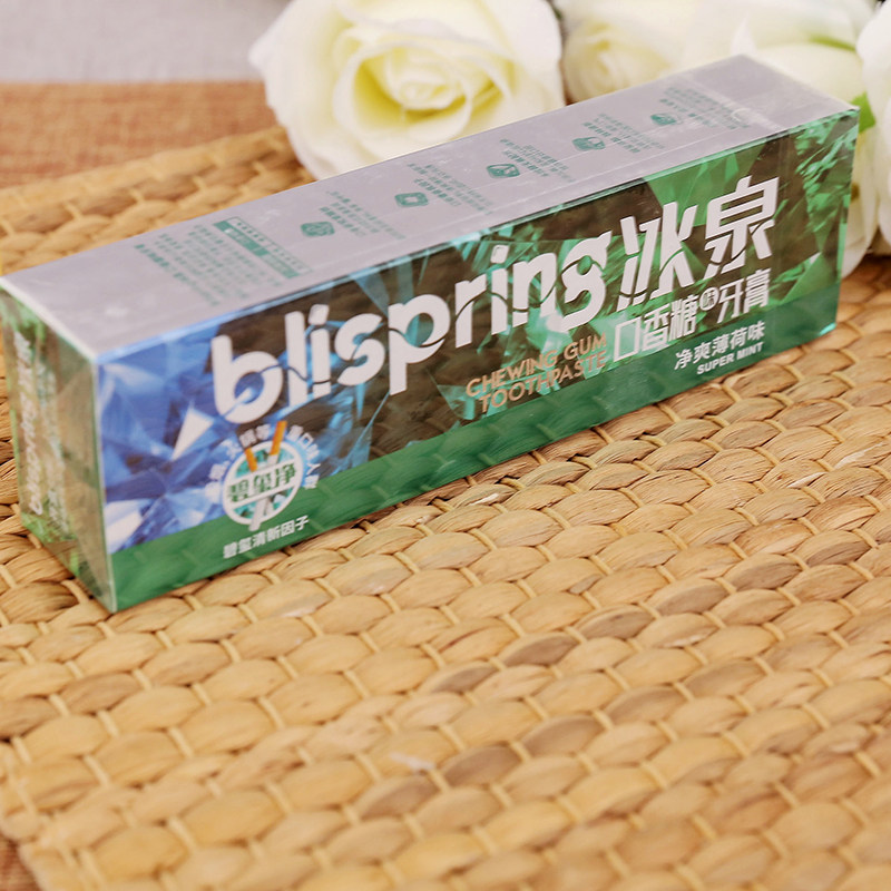 冰泉口香糖味牙膏-净爽薄荷味120g