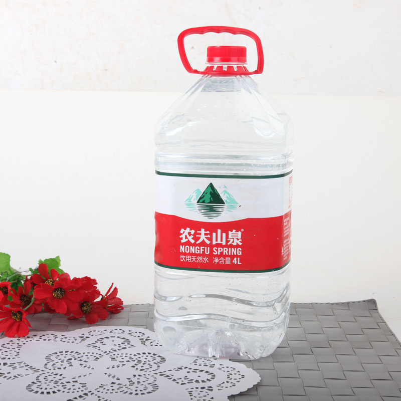 农夫山泉饮用天然水透明装4l*6桶/箱