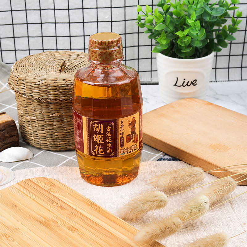 胡姬花古法土榨花生油400ml花生油