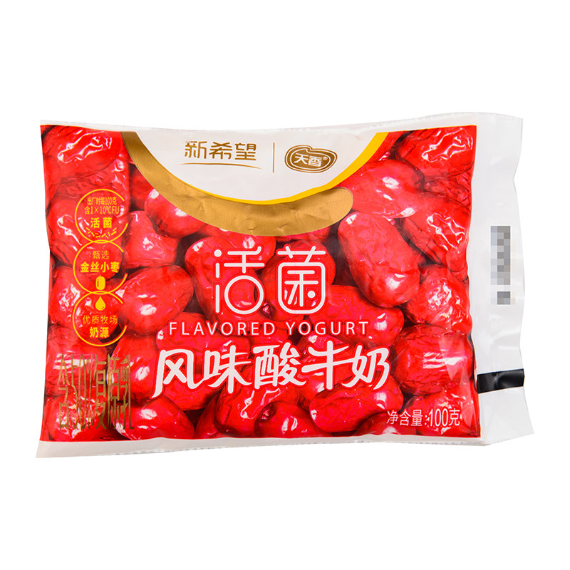 天香大枣酸牛奶礼包100g8袋新希望lif酸奶营养酸奶