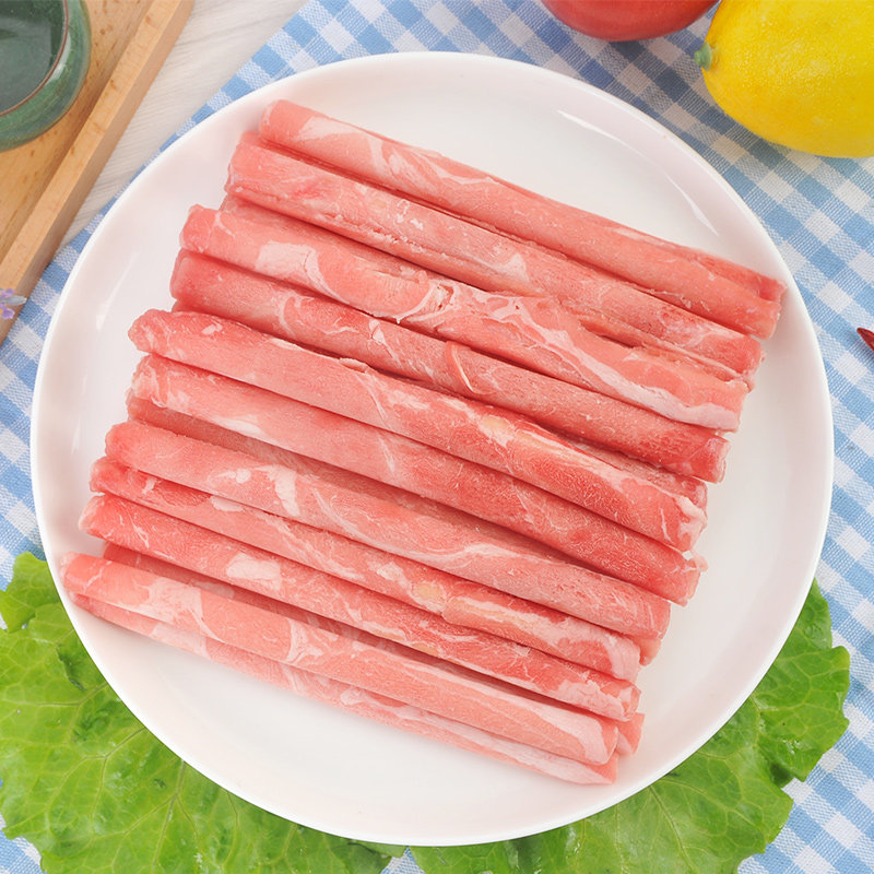 东方港湾东方港湾肥牛肉片500g食品新鲜肥瘦相间牛肉卷