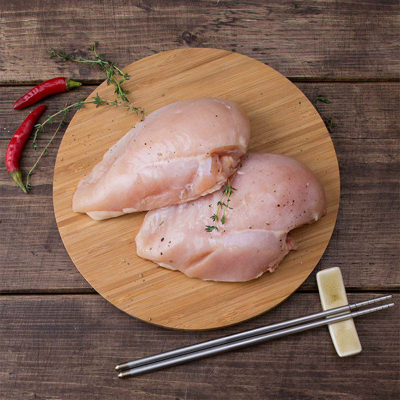 泰森冷冻去皮鸡大胸500克袋鸡肉食品蛋清肉嫩味鲜