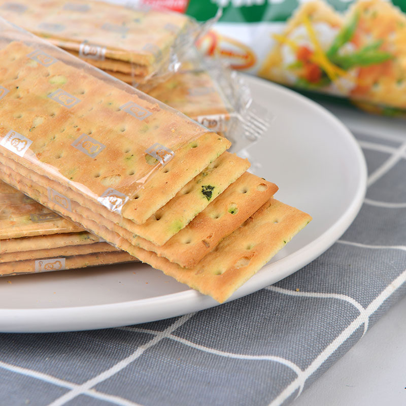 苏打嘉顿蔬菜230g饼干食品芝麻饼梳打饼零食苏打饼干