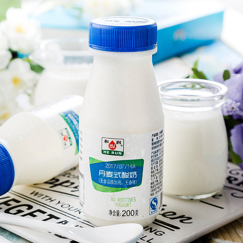 和润丹麦酸奶200克牛奶低温奶