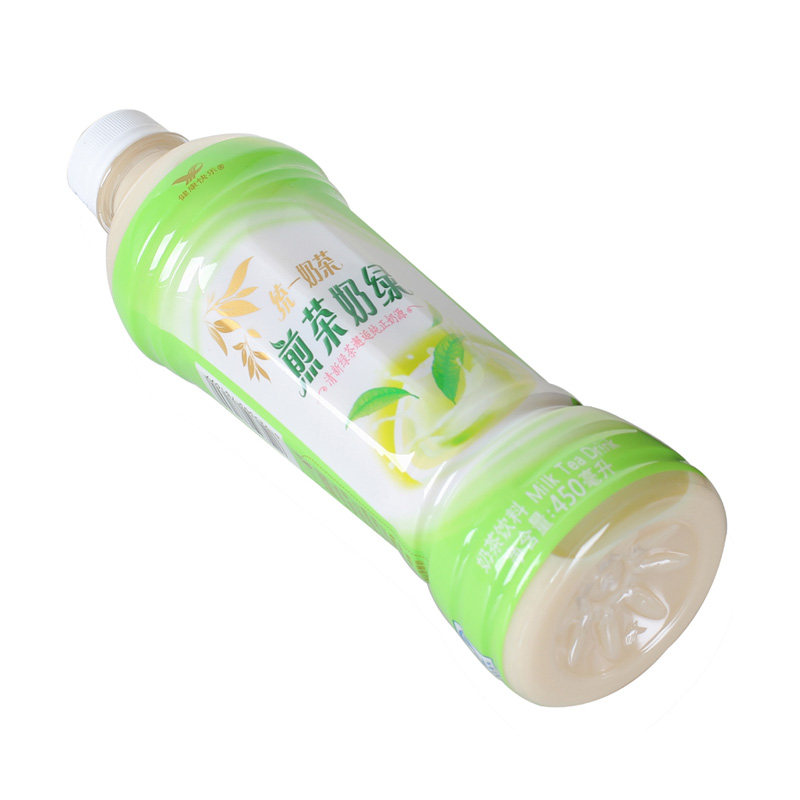 统一阿萨姆煎茶奶绿奶茶茶饮料450毫升绿茶清新混合茶饮料