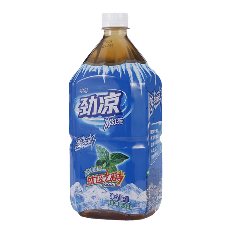 康师傅劲凉冰红茶薄荷口味调味茶饮1l饮品营养茶饮料