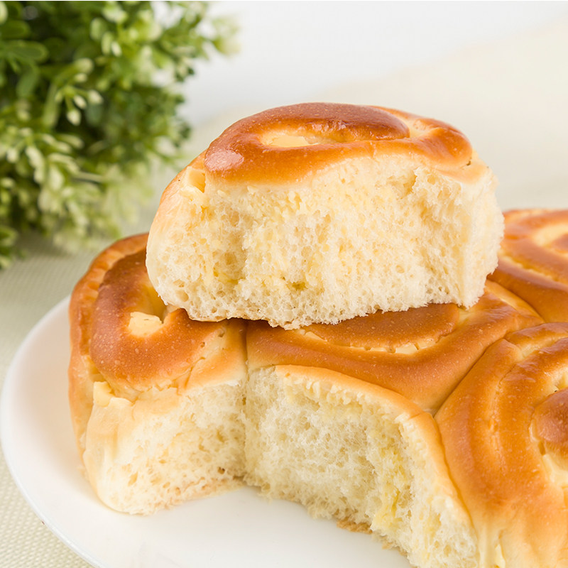 曼可皇冠面包奶黄160g20g零食网红传统西式糕点