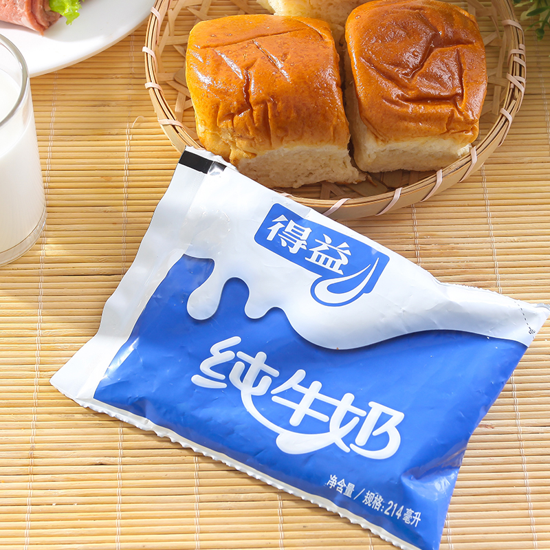 得益100纯牛奶214ml低温奶