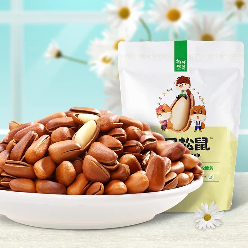 三只松鼠每日坚果开口松子松籽100g/袋-粉丝福利购