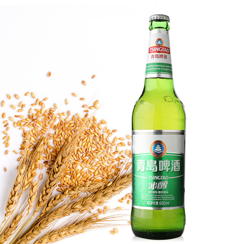 青岛冰醇啤酒600ml啤酒