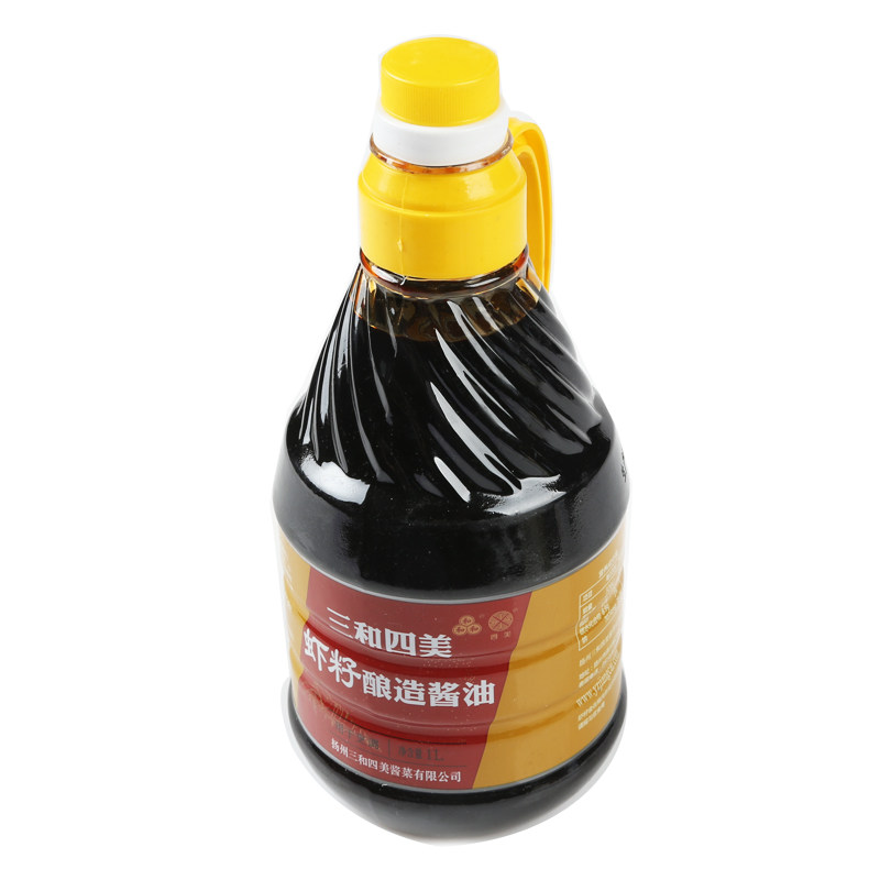 三和四美虾籽酱油1000ml凉拌家用调味料酱油