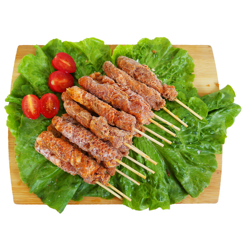 新鲜希波羔羊羊肉串540克食品小羊烧烤健康厚实羊肉串