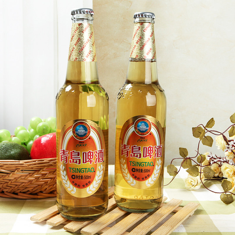 青岛白金啤酒500ml啤酒