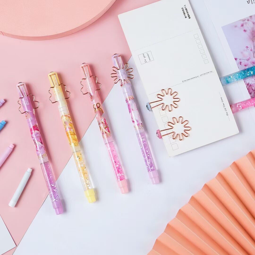 20022仙女流沙钢笔盲盒少女可替换墨囊书写练字钢笔