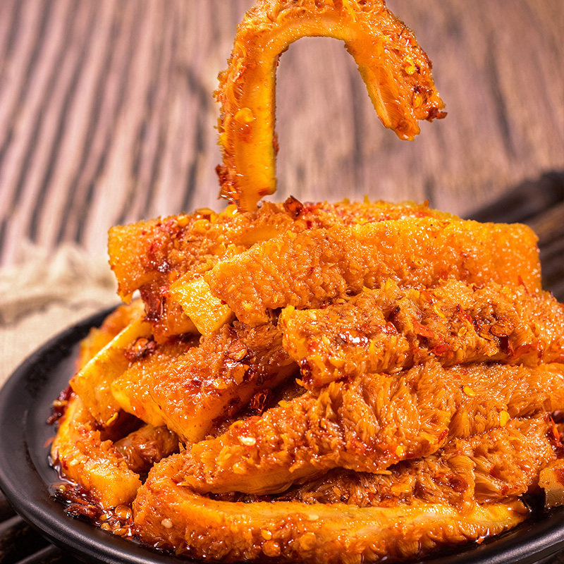 老廖家四川特产熟食辣卤牛肚210g小包包装休闲牛肉类