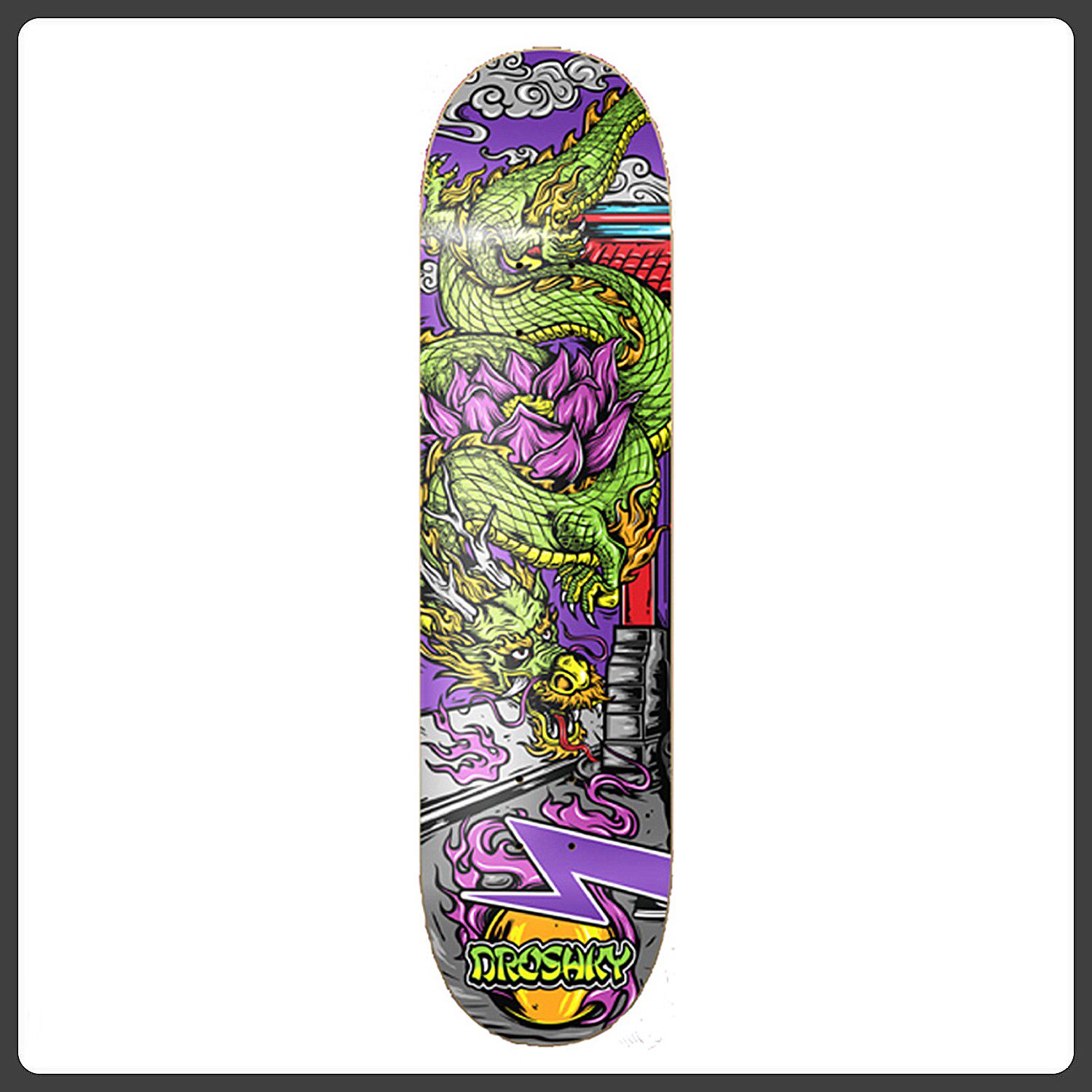 droshky滑板板面脚窝超深包邮送砂纸专业成人少年儿童滑板