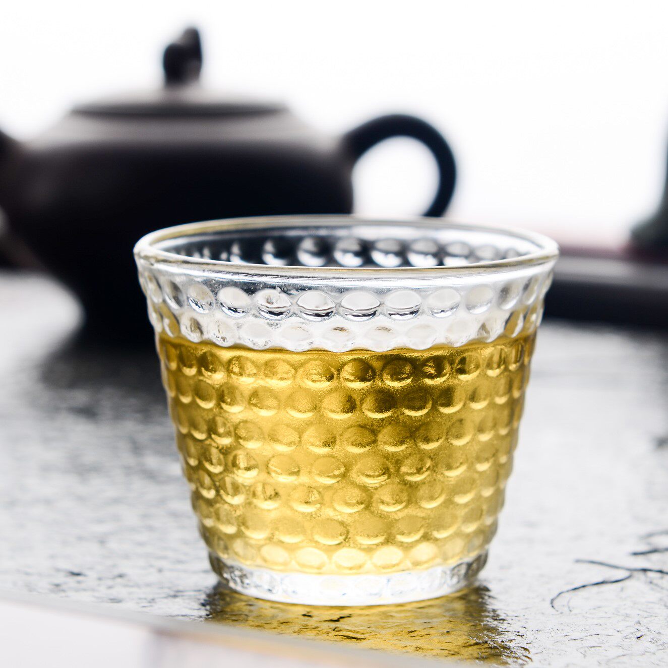 茶杯锤目水晶玻璃品茗小号功夫功夫茶茶具花茶茶杯