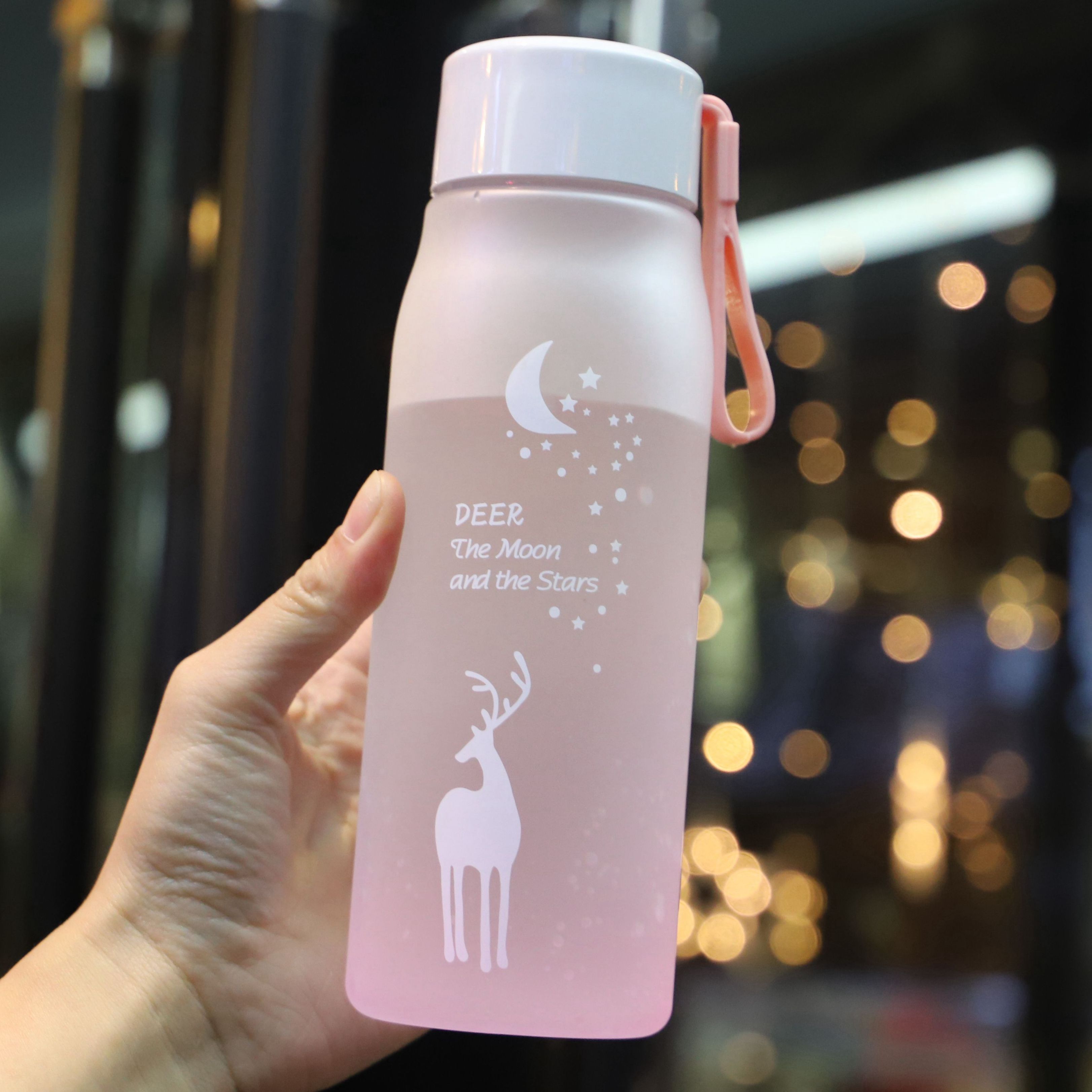 塑料韩版水杯女高简约磨砂杯子学生个性耐高温随手杯