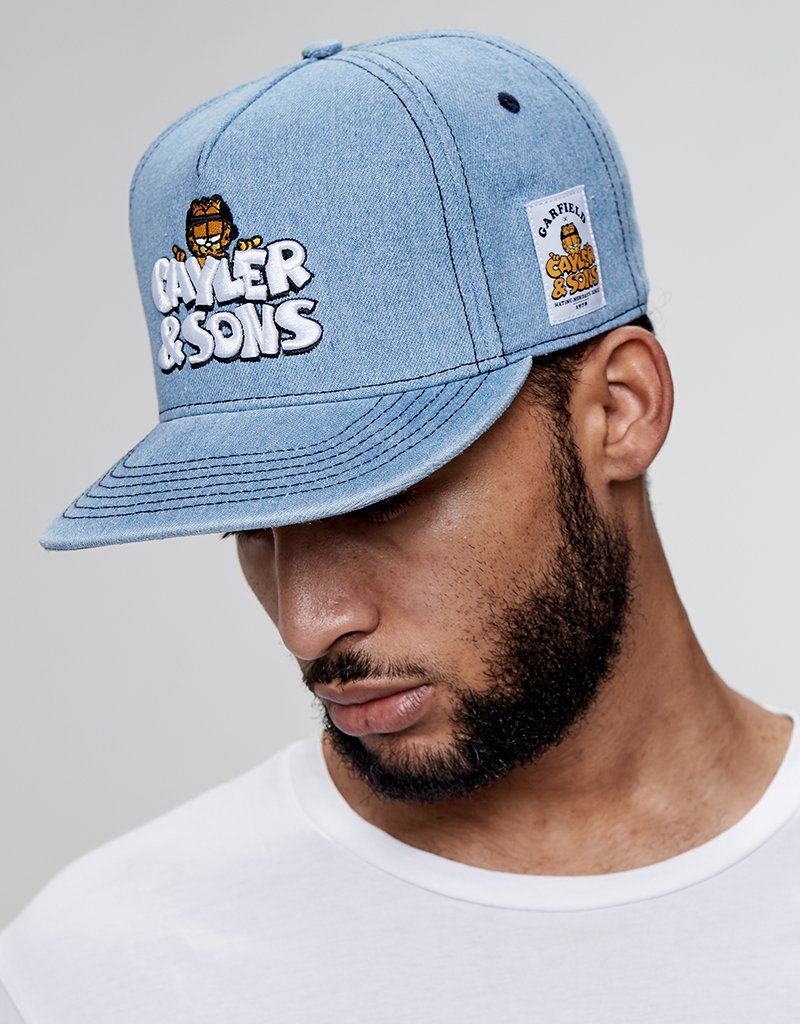 嘻哈帽子加菲猫棒球帽平沿男女中国国有同款说唱帽子