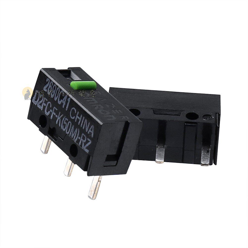 正品正品欧欧姆龙d2fcfk50mrz绿点鼠标微动开关微动开关
