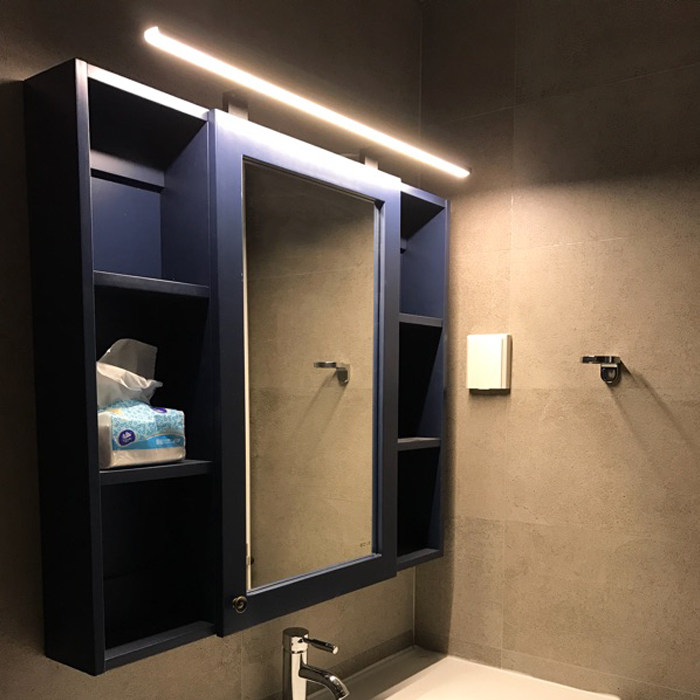 镜前灯led打孔卫生间镜柜镜子浴室化妆梳妆梳妆台镜前灯