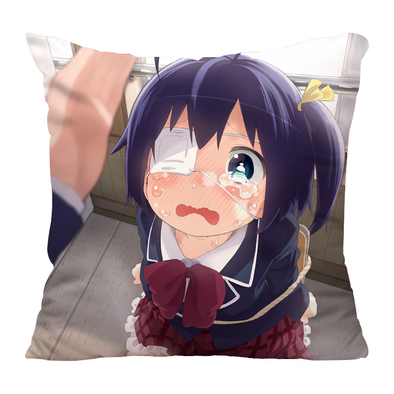 中二病也要谈恋爱抱枕小鸟游六花二次元生日周边方形靠背靠垫定制