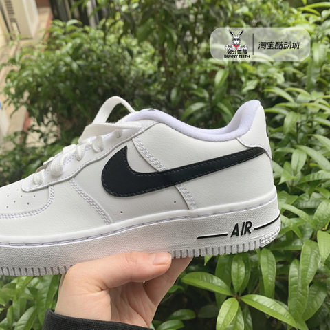 兔牙体育:nike air force 1 af1黑白钩小权志龙空军一号 ct7724/cj