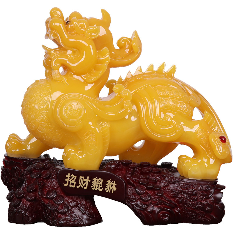 开光貔貅摆件一对皮丘招财聚财家居装饰品客厅酒柜电视柜开业礼品