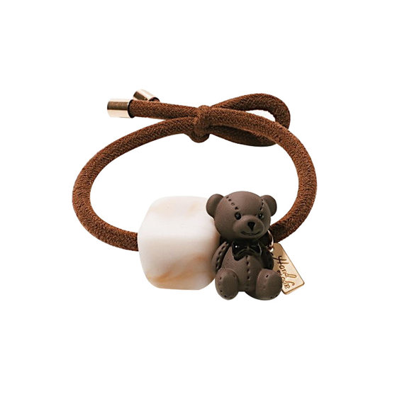 Small Milk Cover Little Bear ~ Huge Elastic Mixed Head Rope Short Hair Tie Hair Rubber Band Korean Net Red Head Rope Versatile Small Milk Cover Little Bear ~ Huge Elastic Mixed Head Rope Short Hair Tie Hair Rubber Band Korean Net Red Head Rope Versatile