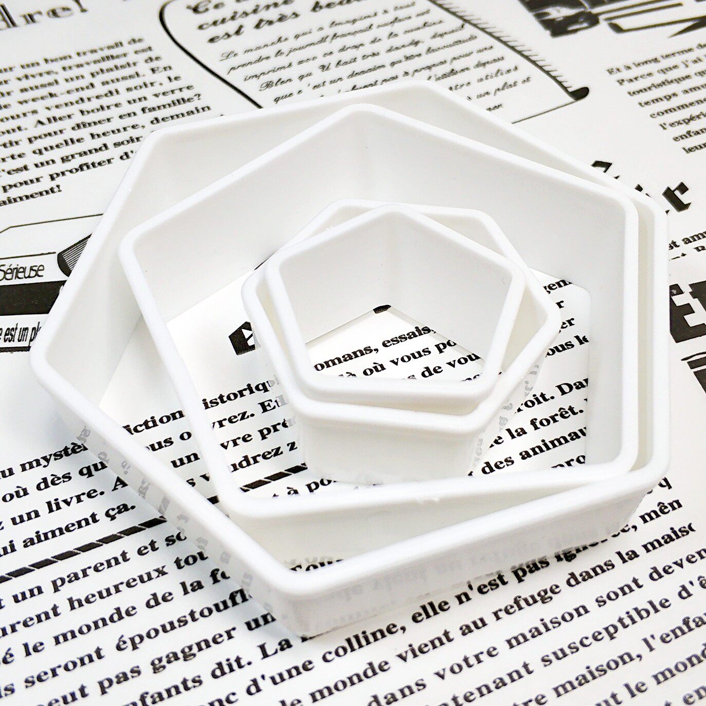 糖霜翻糖六边形模具压模几何足球婚礼饼干蛋糕烘焙模具