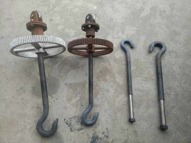 抛丸机配件吊钩悬链挂钩圆钢锻打耐磨钩子总成其他机械五金(新)