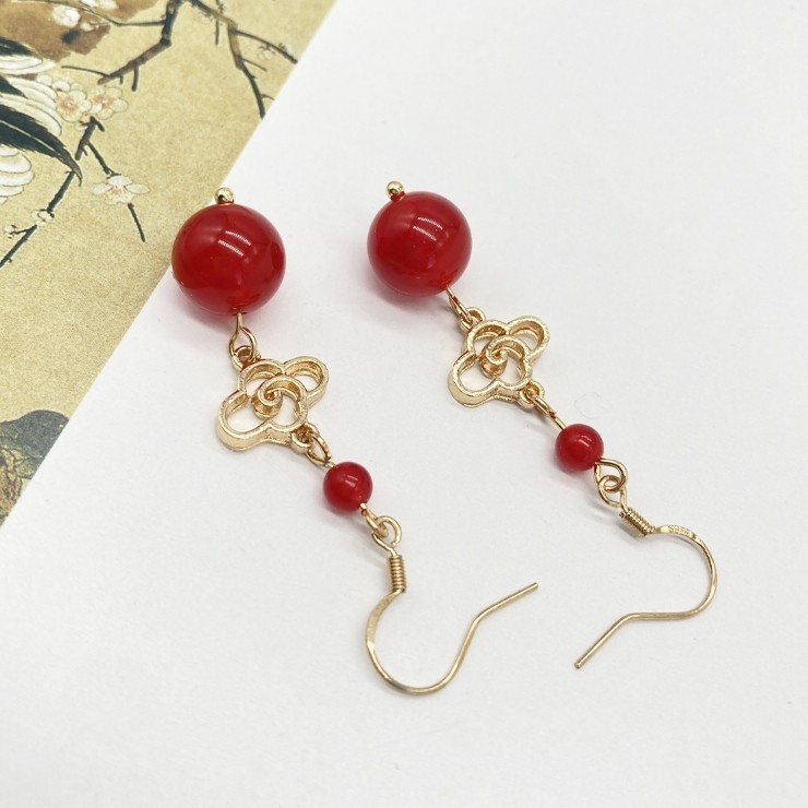 古风宋制国风金国风kc设计原创明制祥云珍珠耳环