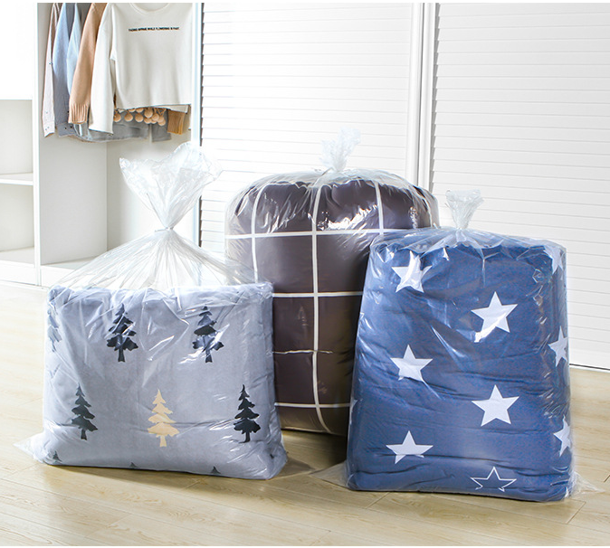 装被子的袋子收纳袋棉被防潮防尘透明塑料大整理袋衣服搬家打包袋