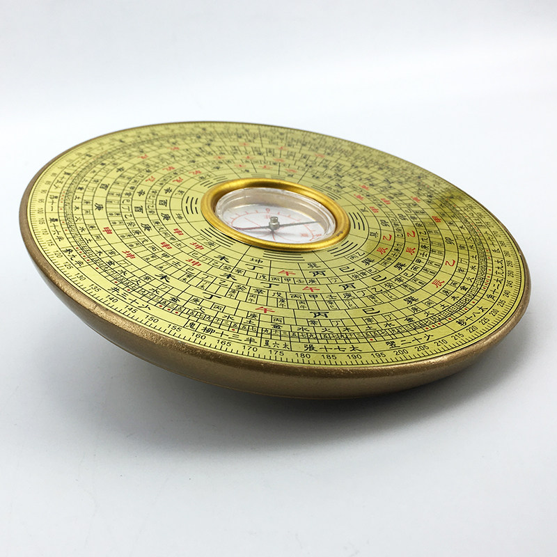 罗盘风水高精度正品金圆指南针八卦罗庚罗摆件促销摆件
