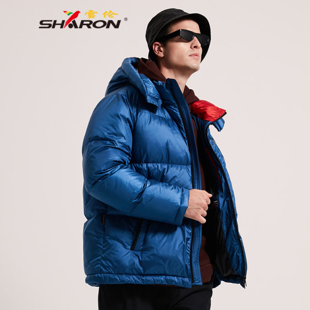 Sharon down jacket men's winter clothes new thick detachable cap short loose warm short coat 19622 Sharon down jacket men's winter clothes new thick detachable cap short loose warm short coat 19622