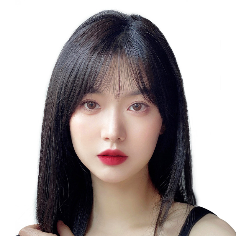 法式刘海自然前额真发假发片女头顶轻薄蓬松刘海片