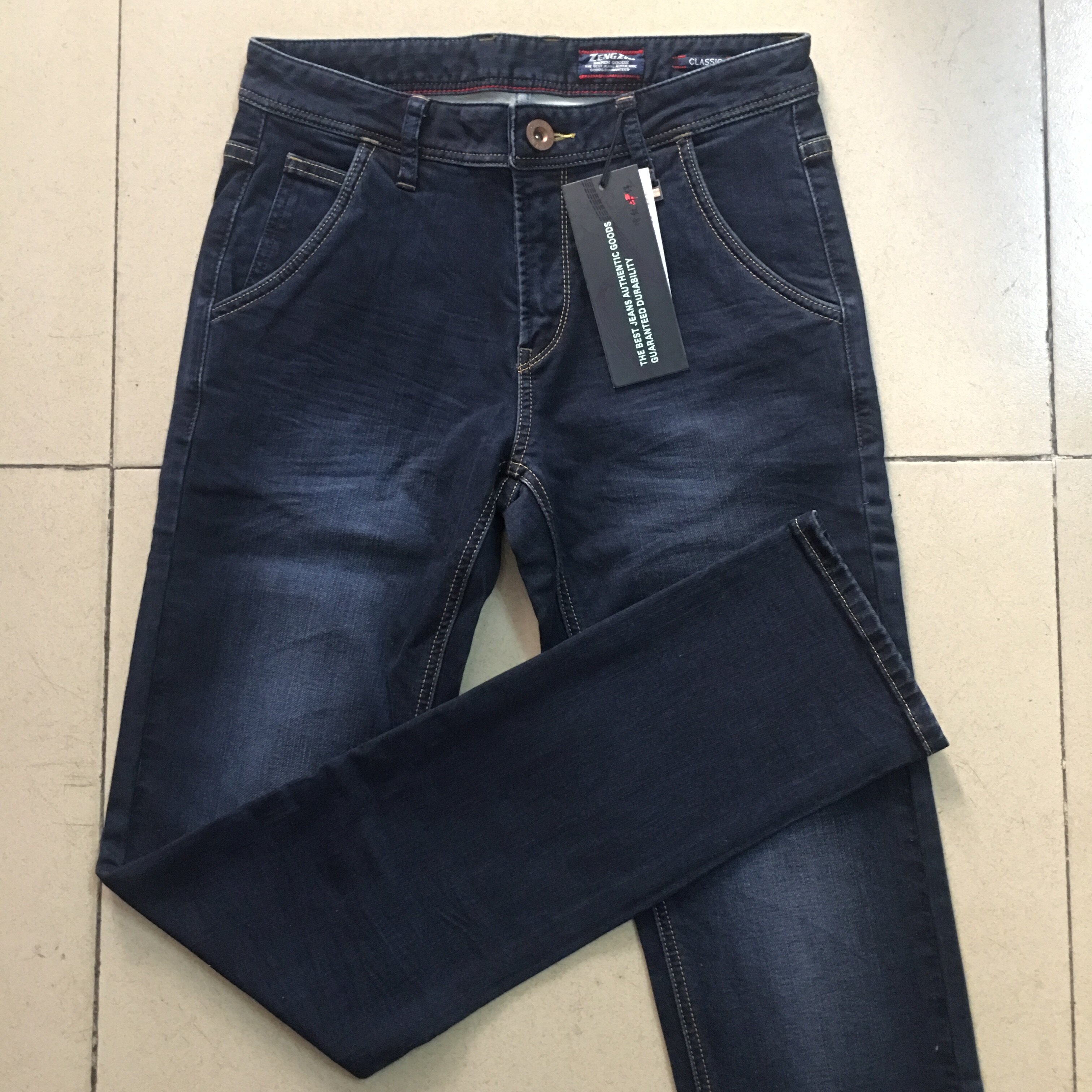 增致正品牛仔裤2021秋冬新款男装修身弹力牛仔牛仔裤