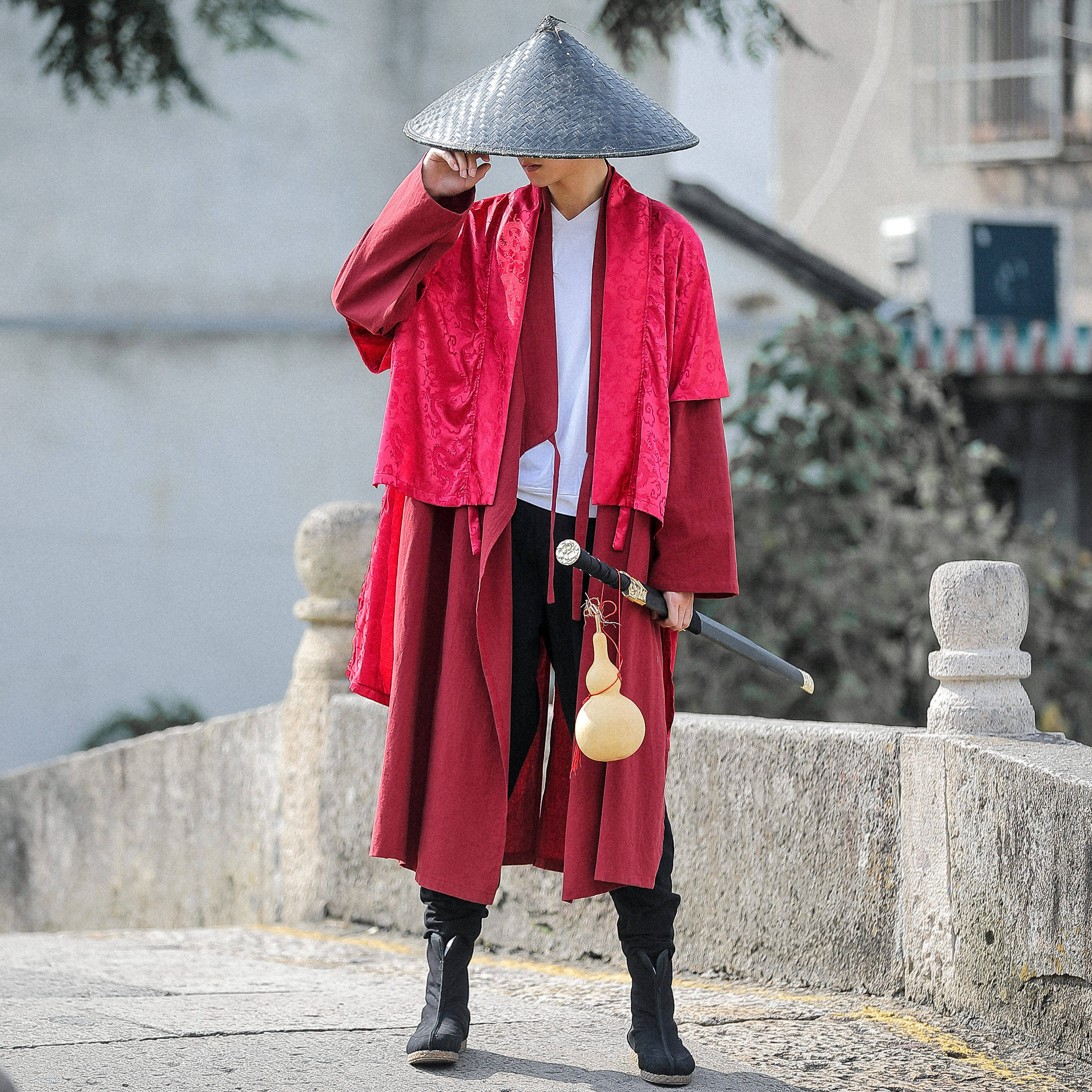 中国国风男装飞鱼服复古风改良汉服古装衣服汉服